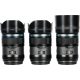 Sirui Sniper objektív APS-C AF készlet 23, 33 és 56mm F1.2 E-Mount - Fekete szénszálas