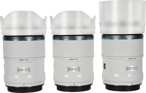 Sirui Sniper objektív APS-C AF készlet 23, 33 és 56mm F1.2 X-Mount - Fehér