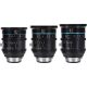 SIRUI Cine Jupiter FullFrame 24/35/50 mm T2 Makro Objektív Készlet Arri PL bajonettel