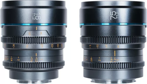 Sirui Nightwalker S35 Kit 16mm/75mm T1.2 cine/filmes objektív készlet (fémes szürke) - L bajonett