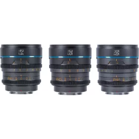   SIRUI Cine Objektív Nightwalker S35 Készlet 24/35/55mm T1.2 RF-Mount Fém Szürke