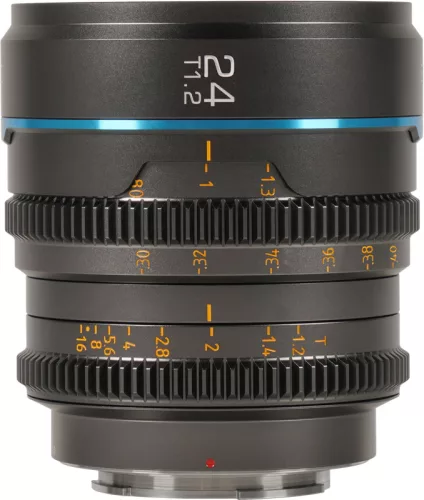 Sirui Nightwalker S35 24mm T1.2 cine/filmes objektív (fémes szürke) - Canon RF