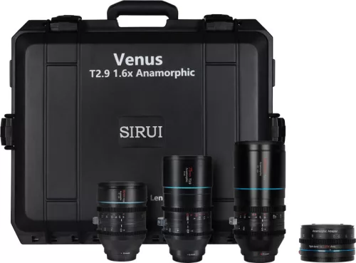 Sirui Venus anamorfikus 3x objektívkészlet (35/75/150mm + 1,25x adapter) + kemény tok - Sony E