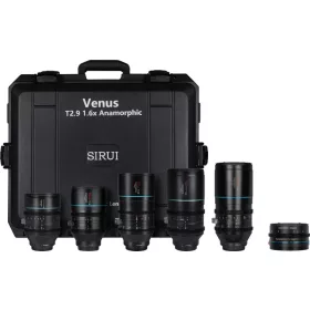   Sirui Venus anamorfikus 5x objektívkészlet (35/50/75/100/150mm + adapter) + kemény tok - Sony E