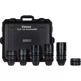   Sirui Venus anamorfikus 5x objektívkészlet (35/50/75/100/150mm + adapter) + kemény tok - Canon RF