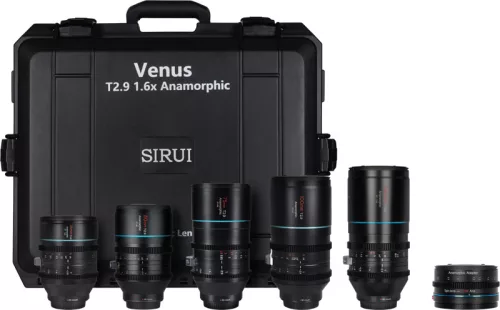 Sirui Venus anamorfikus 5x objektívkészlet (35/50/75/100/150mm + adapter) + kemény tok - Canon RF