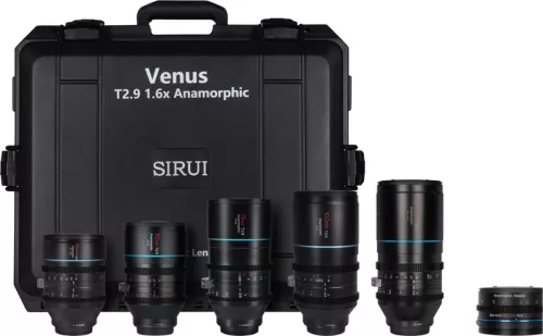 Sirui Venus anamorfikus 5x objektívkészlet (35/50/75/100/150mm + adapter) + kemény tok - Nikon Z