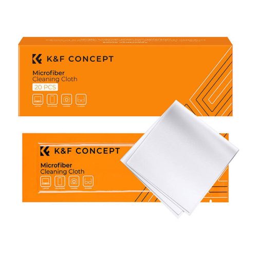 K&F Concept Mikroszálas Objektívtisztító Kendő - 15x15cm - 20db