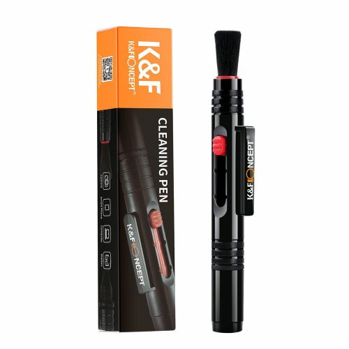 K&F Concept 3-in-1 LensPen - Carbon Objektív Tisztító Toll (Kétoldalú Lencse Tisztító)