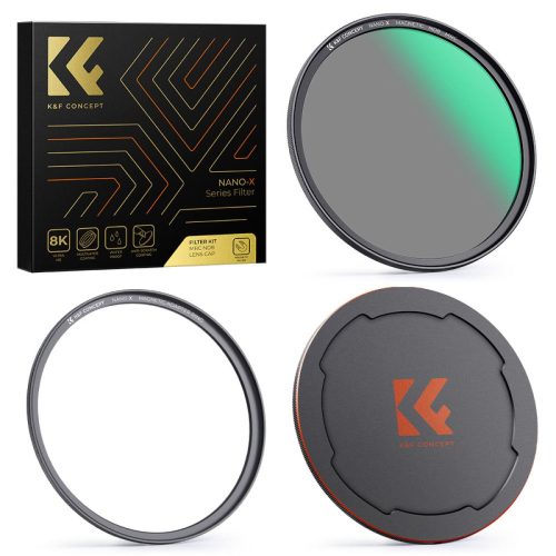 K&F Concept 77mm ND8 Mágneses Neutral Density (ND1.8 6-Stop) -ND8 Nano-X Szűrő Filter