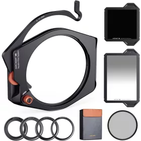   K&F Concept Négyzet Szűrőtartó Rendszer Pro Filter Kit: CPL-Polar + ND8 + ND1000 95mm Szűrő Set (4in1)