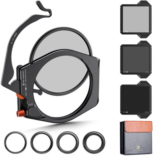 K&F Concept X-Pro Kit - CPL+ ND8 +ND64 +ND1000 Négyzet Szűrőtartó Rendszer - 67/ 72/ 77/ 82mm lencsékre -X-Pro Rendszer