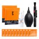 K&F Concept 15 az 1-ben tisztító készlet (tisztító toll + szilikon légfúvó + 2 db mikroszálas törlőkendő + 10 db nedves törlőkendő + 15 ml tisztító folyadék)