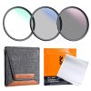 K&F Concept 37mm 3-in-1 Filter Kit: MCUV +CPL +ND4 szűrő - Objektív Filter Set