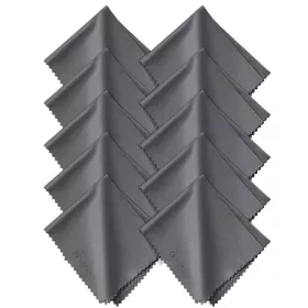   K&F Concept 15x18cm Mikroszálas Objektív és Kamera Szürke Tisztító Kendő (10db)