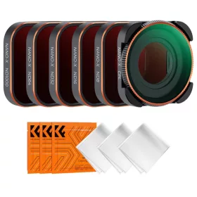   K&F Concept GoPro Hero 9/10/11 6in1 ND/CPL (CPL ND8 ND16 ND32 ND64 ND1000) ND-Polár-szűrő Filter (6db) - GoPro Szűrő Kit
