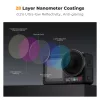 K&F Concept ND szűrőszett DJI Osmo Action 3/4/5 Pro (ND8/ND16/ND32/ND64)