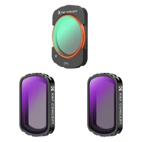   K&F Concept DJI Osmo Pocket 3 3in1 CPL ND4 ND8 Szűrő Filter (3db) - Osmo Pocket3 ND szűrő Kit