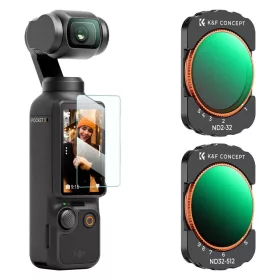   K&F Concept DJI Osmo Pocket 3 2in1 ND2-32 & ND32-512 Variabilis ND-Szűrő Filter
