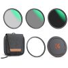 K&F Concept Mágneses Objektív Szűrő Kit - (CPL +ND8 +ND64) + Objektív sapka + Tok - 55mm