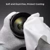 K&F Concept 6 darabos objektívfedél-tartó szett rugalmas pánttal + mikroszálas tisztító kendővel
