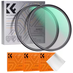   K&F Concept 2in1 Black Mist 1/4+1/8 Szűrő Kit -Nano-K Diffusion Filter