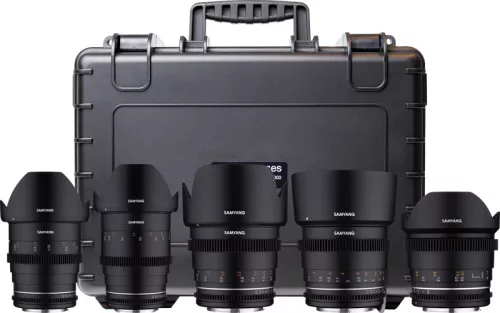 Samyang 5 KIT 14/24/35/50/85 VDSLR MK2 Canon EF + Hardcase – filmes Objektív-Kit