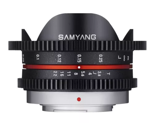 Samyang 7,5 mm T/3,8 UMC VDSLR Micro 4/3 fekete