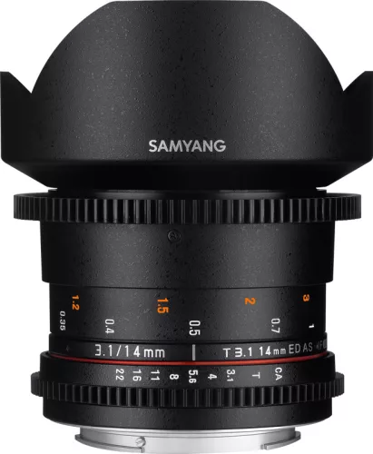 Samyang 14mm T3.1 VDSLR ED AS IF UMC II Sony FE –Objektív