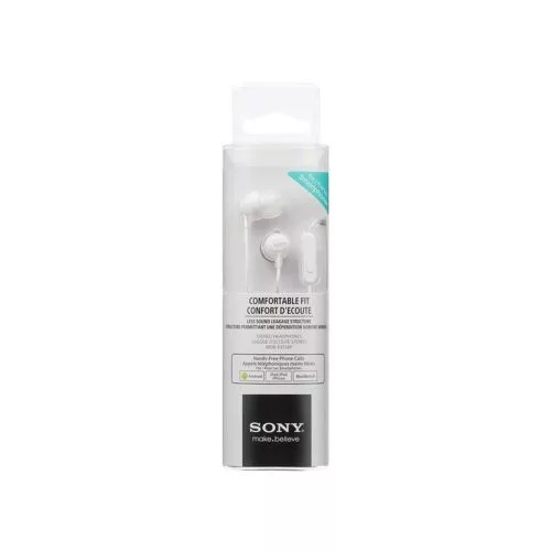 Sony MDR-EX15AP fülhallgató mikrofonnal (fehér)