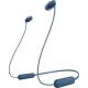 Sony WI-C100 Bluetooth vezeték nélküli fülhallgató, BT 5.0, távirányítóval (kék)