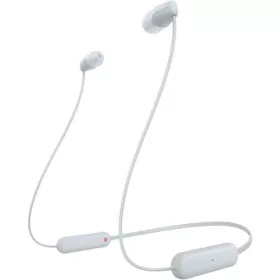   Sony WI-C100 Bluetooth vezeték nélküli fülhallgató, BT 5.0, távirányítóval (fehér)