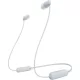 Sony WI-C100 Bluetooth vezeték nélküli fülhallgató, BT 5.0, távirányítóval (fehér)