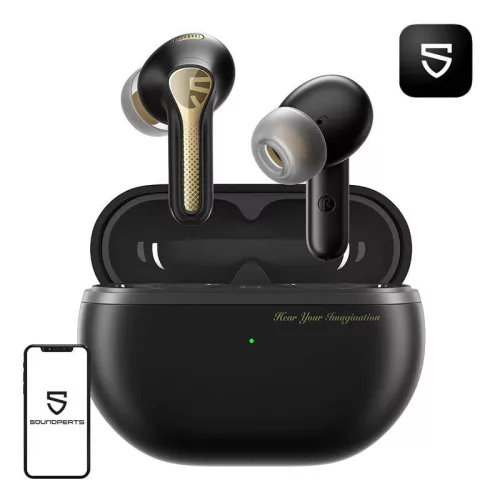 Soundpeats Capsule3 PRO + fejhallgató, ANC (fekete)
