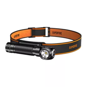 Superfire 2in1 USB-C Fejlámpa 600lm (37263)
