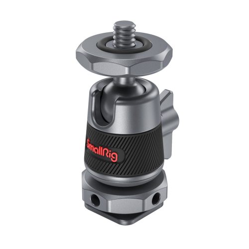 SmallRig Mini gömbfej 1/4-es csatlakozással, vakupapucs adapterrel