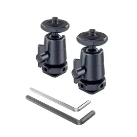   SmallRig Mini Gömbfej ColdShoe (Vakupapucs) Adapter-rögzítő (2db) [2948B]