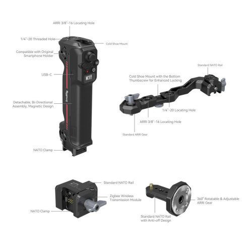 SmallRig DJI RS vezeték nélküli távvezérlő sling markolat (3919)