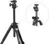 SmallRig CT200 Horizontális Tripod/ Monopod (185cm Állvány) + Ballhead-fej (Fekete) [4288]