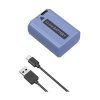 SmallRig Sony NP-FW50 USB-C újratölthető fényképezőgép akkumulátor