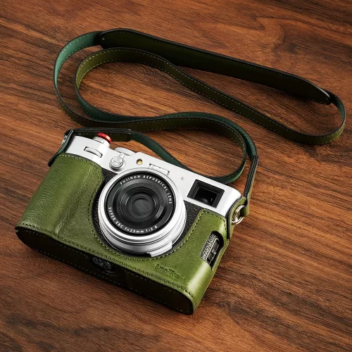 SmallRig Fujifilm X100VI Bőr féltok készlet -zöld (4701)