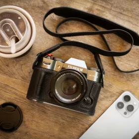 SmallRig Fujifilm X-T50 Bőr féltok készlet -fekete (4709)