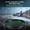 SmallRig 5-in-1 Szűrőkészlet -67mm adapter, VarioND 2–32, CPL, 1/4 Black Mist) (4726)