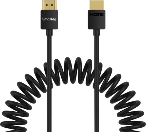 SmallRig HDMI 2.0 spirál adatkábel A-A (4963) - fekete