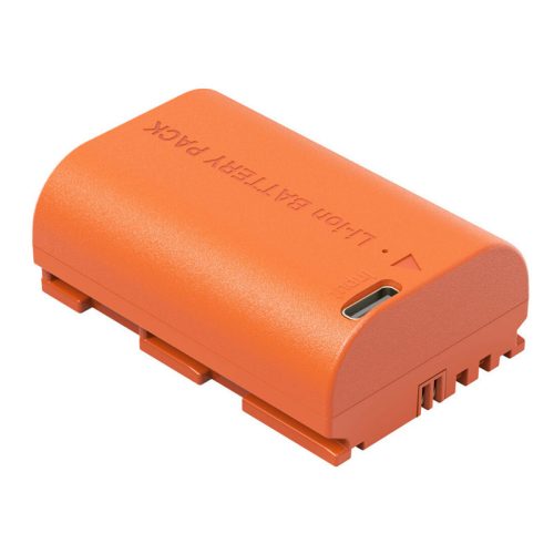 SmallRig Canon LP E6NH USB C újratölthető fényképezőgép akkumulátor (narancssárga) (4968)