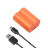 SmallRig Fujifilm NP W235 USB C újratölthető fényképezőgép akkumulátor (narancssárga) (4970)