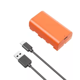  SmallRig Sony NP-F550 USB C újratölthető fényképezőgép akkumulátor (narancssárga) (4971)