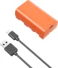 SmallRig Sony NP-F550 USB C újratölthető fényképezőgép akkumulátor (narancssárga) (4971)