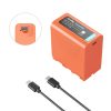 SmallRig Sony NP-F970 USB C újratölthető fényképezőgép akkumulátor (narancssárga) (4972)