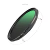 SmallRig 5170 Csatlakoztatható 67mm VND szűrő ND2–ND32 (1–5 Stop) és 1/4 Black Mist hatású szűrő